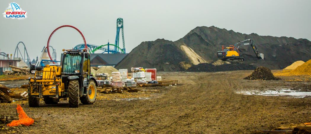 budowa roller coastera Abyssus w Zatorze