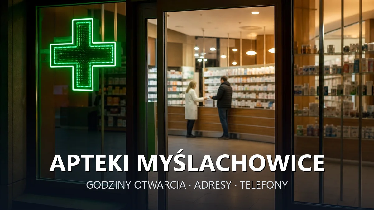Apteki Myślachowice — adresy, telefony, godziny otwarcia