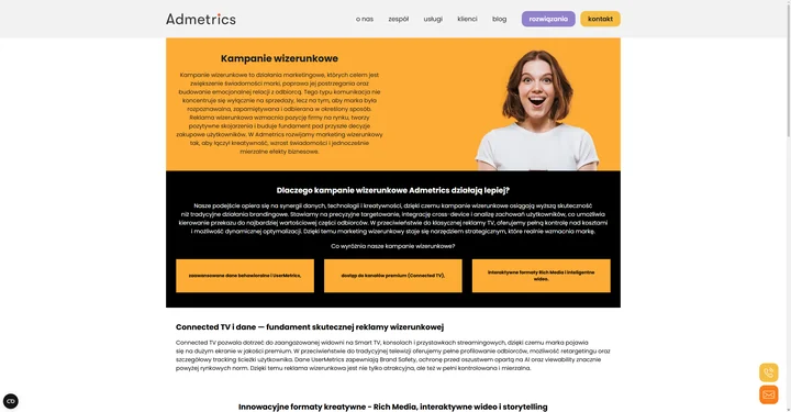 Kampanie wizerunkowe - Agencja Admetrics