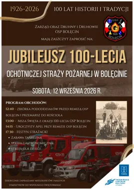 OSP Bolęcin świętuje 100-lecie działalności podczas jubileuszu