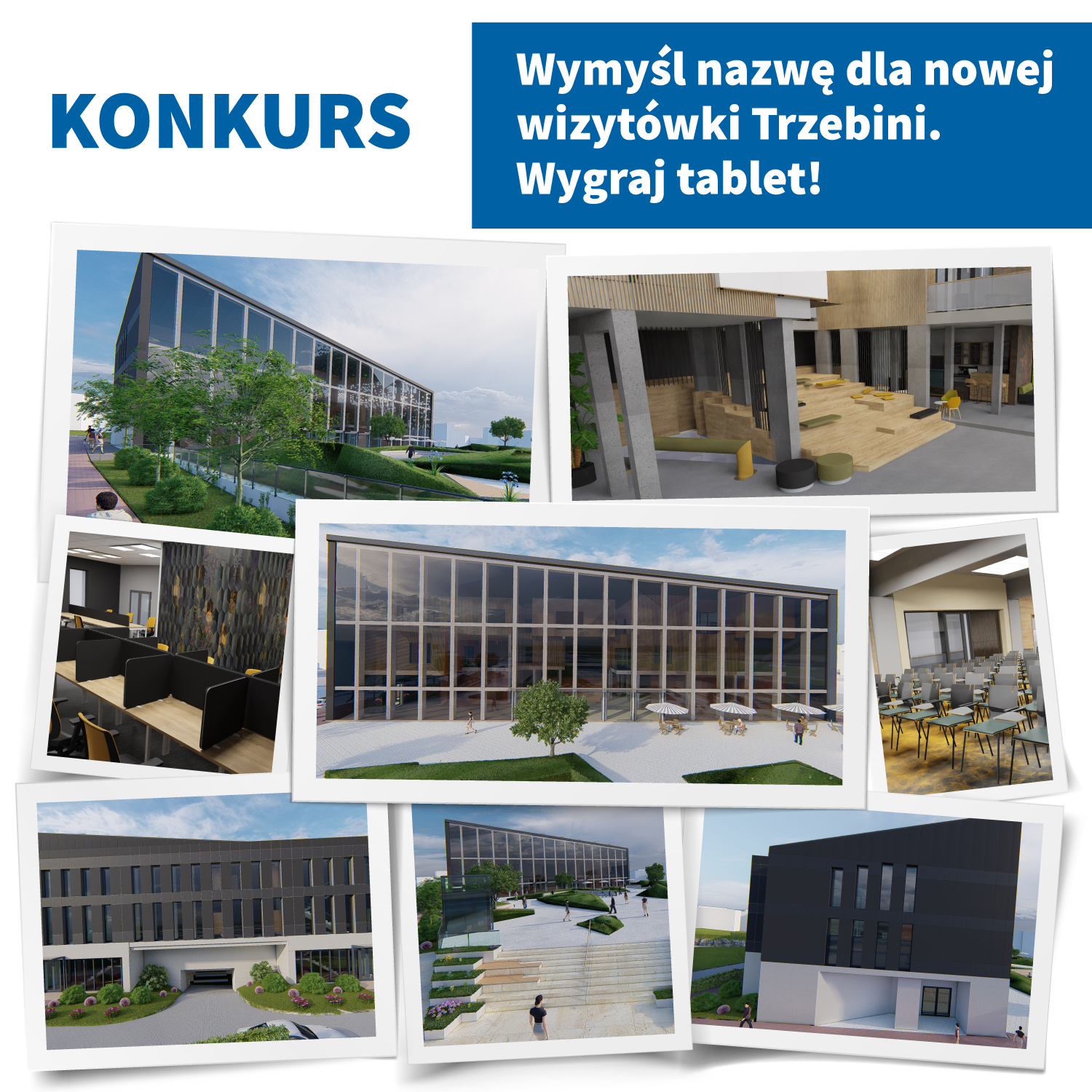 Konkurs na nazwę - Wizualizacja nowego budynku w Trzebini LW Uniprojekt