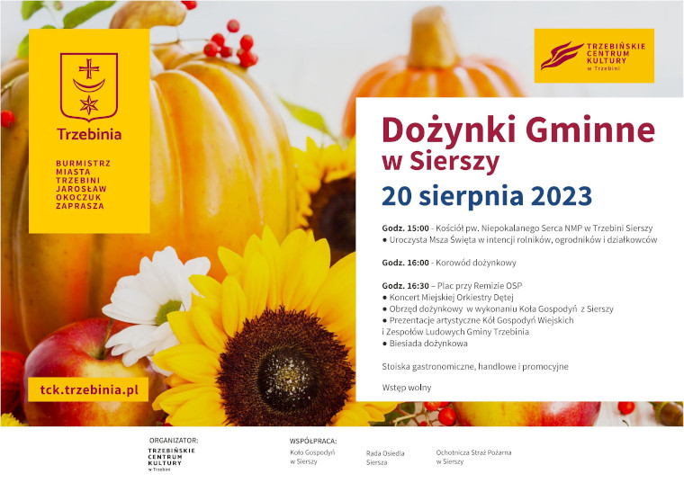 dożynki w Sierszy plakat