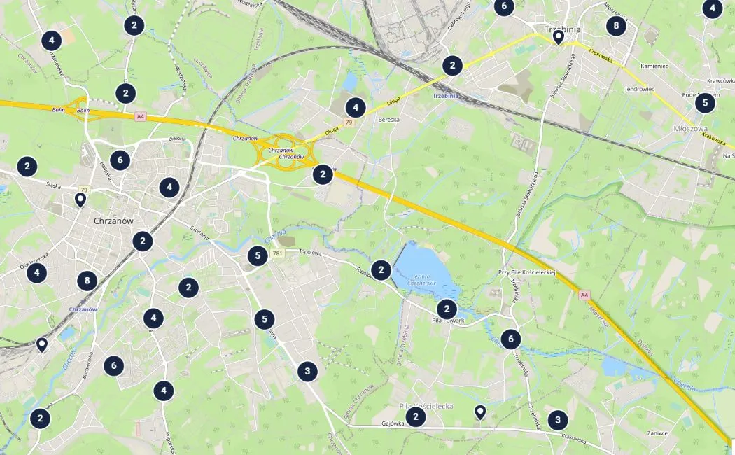 kiedy przyjedzie zkkm chrzanów mapa