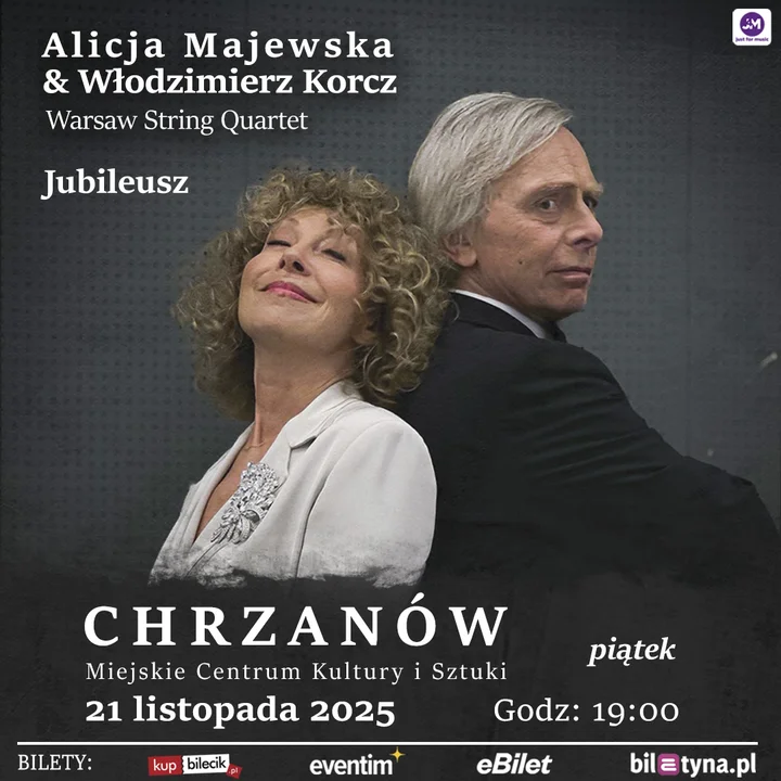 Koncert Alicji Majewskiej i Włodzimierza Korcza w Chrzanowie
