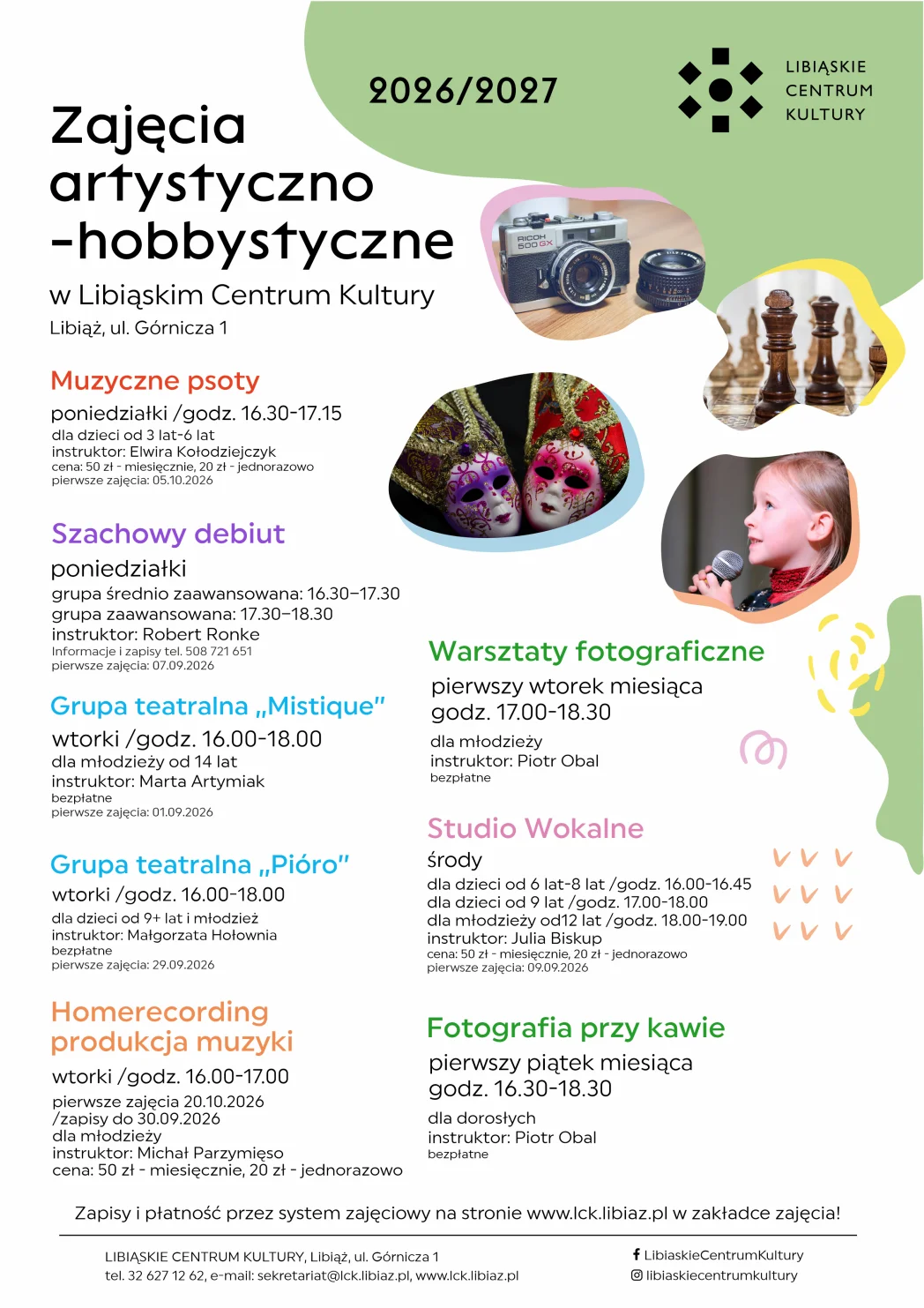 Grafika promocyjna wydarzenia Fotografia przy kawie