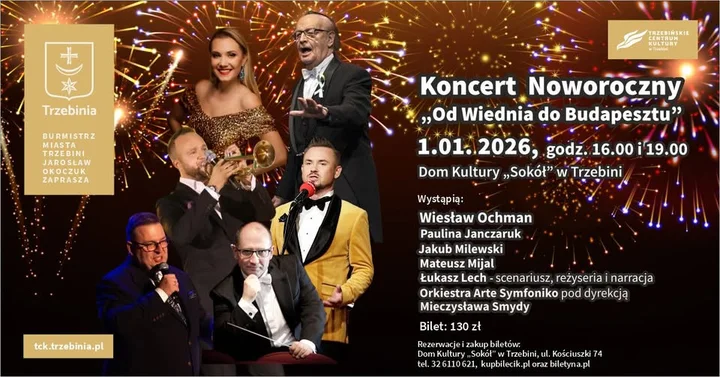 Grafika promocyjna wydarzenia Noworoczna podróż muzyczna: z Wiednia do Budapesztu