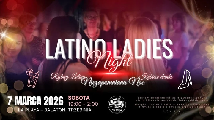 Grafika promocyjna wydarzenia Ladies Night 2026 — wieczór w latynoskich rytmach