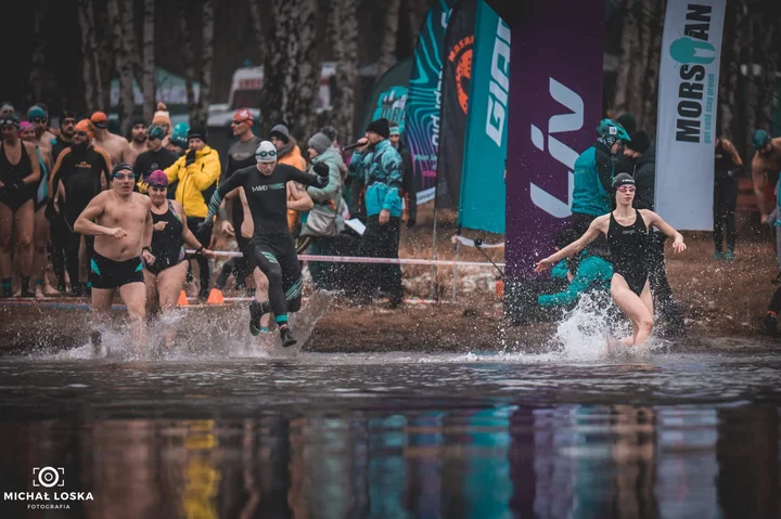 Grafika promocyjna wydarzenia Zimowy triathlon nad Balatonem — MORSMAN 5 w Trzebini