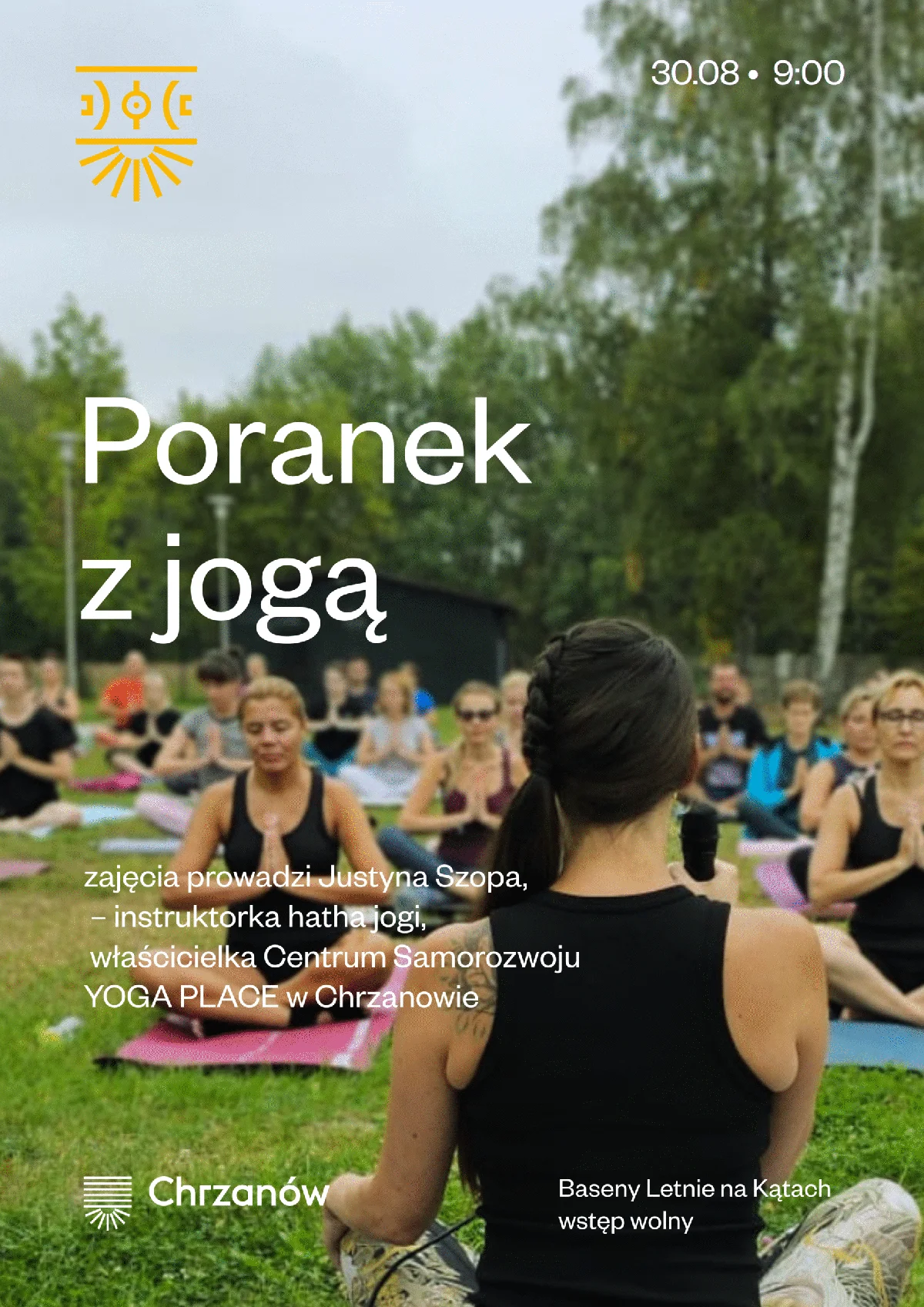 Grafika promocyjna wydarzenia Poranek z jogą