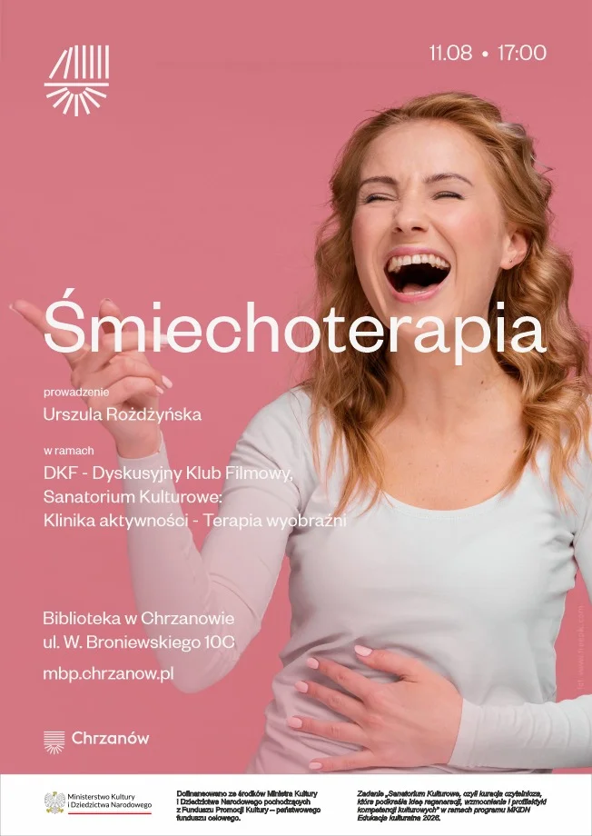Grafika promocyjna wydarzenia Śmiechoterapia / Dyskusyjny Klub Filmowy