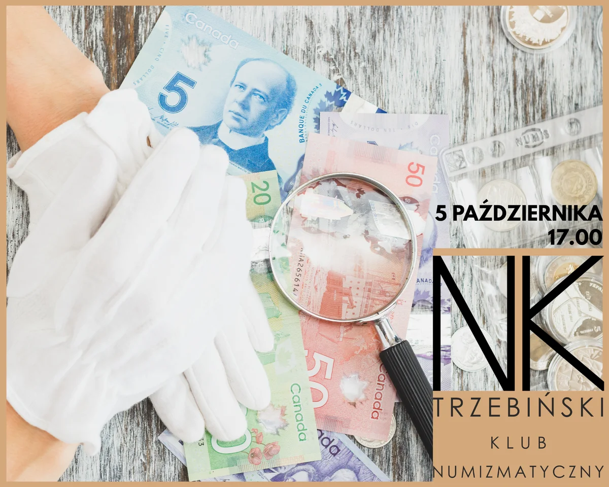 Grafika promocyjna wydarzenia Spotkajmy się przy numizmatach
