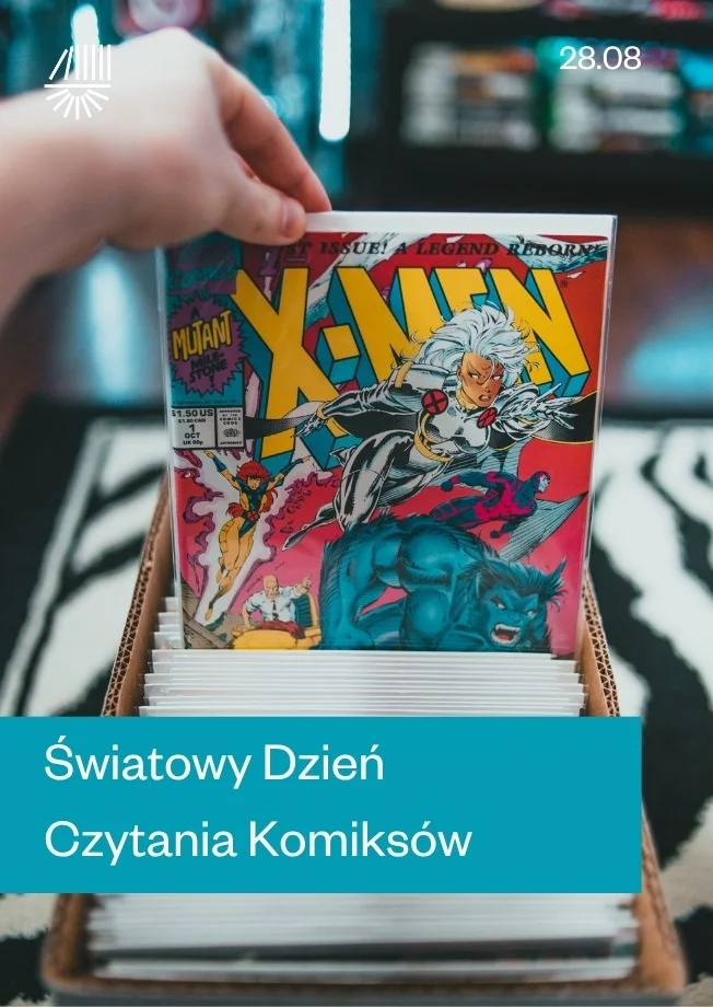 Grafika promocyjna wydarzenia Światowy Dzień Czytania Komiksów