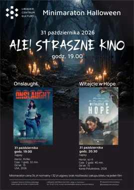 Grafika promocyjna wydarzenia Ale! Straszne Kino – minimaraton horrorów
