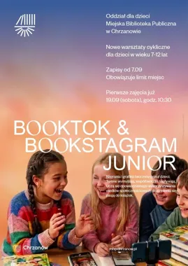 Grafika promocyjna wydarzenia BookTok & Bookstagram Junior