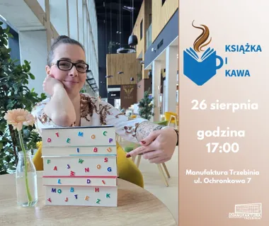 Grafika promocyjna wydarzenia Książka i Kawa