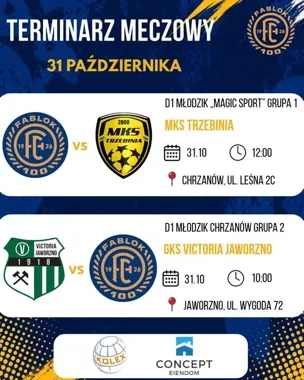 Grafika promocyjna wydarzenia Mecz GKS Victoria Jaworzno – MKS Fablok Chrzanów