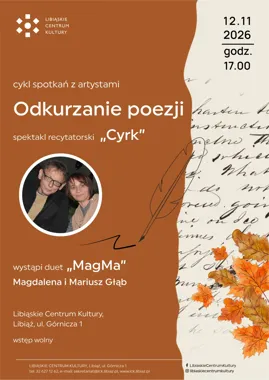 Grafika promocyjna wydarzenia Odkurzanie poezji „Cyrk”
