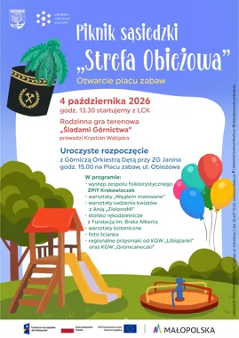 Grafika promocyjna wydarzenia Piknik sąsiedzki „Strefa Obieżowa”