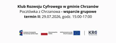 Grafika promocyjna wydarzenia Pocztówka z Chrzanowa — plenerowe warsztaty ze smartfonami dla dorosłych