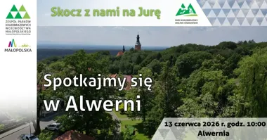 Grafika promocyjna wydarzenia Spotkajmy się w Alwerni – spacer po rynku, wzgórzach i śladach dawnej historii