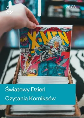 Grafika promocyjna wydarzenia Światowy Dzień Czytania Komiksów