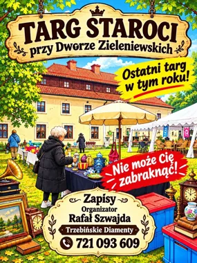 Grafika promocyjna wydarzenia Targ Staroci