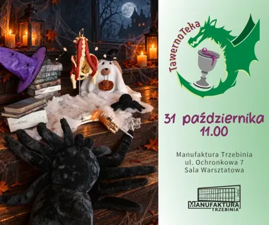 Grafika promocyjna wydarzenia W TawernoTece straszy