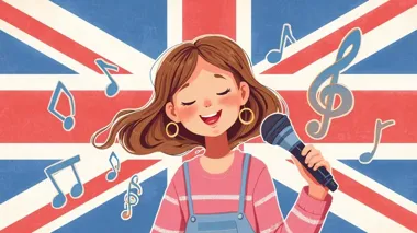 Grafika promocyjna wydarzenia X Gminny Konkurs Piosenki Anglojęzycznej dla Przedszkolaków Lets sing!