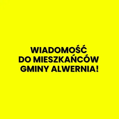 Grafika promocyjna wydarzenia Zebranie dla mieszkańców Gminy Alwernia – dotacje Czyste Powietrze