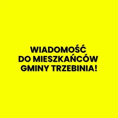 Grafika promocyjna wydarzenia Zebranie dla mieszkańców Gminy Trzebinia: dotacje