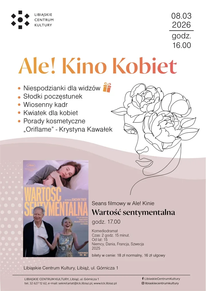 Dzień Kobiet w Ale! Kino Kobiet - seans "Wartość sentymentalna" w Libiążu