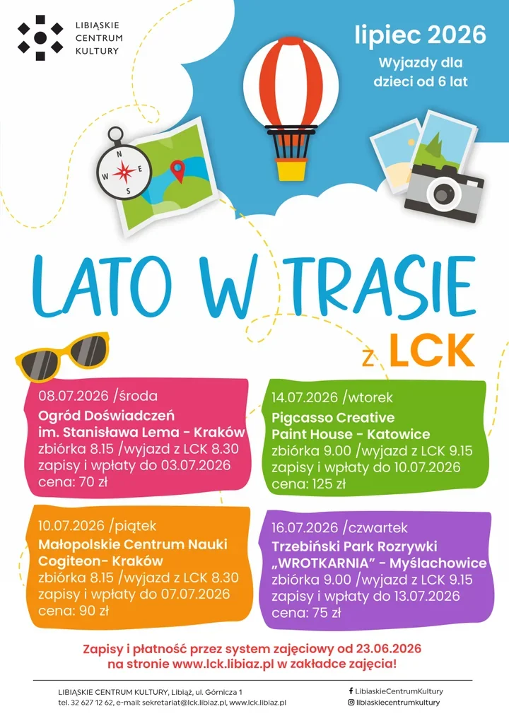 Lato w trasie z LCK zabierze dzieci z Libiąża w wakacyjną objazdówkę