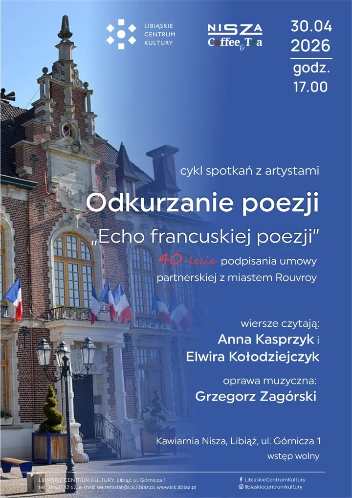 Francuski wieczór w Libiążu - poezja, muzyka i jubileuszowa nuta