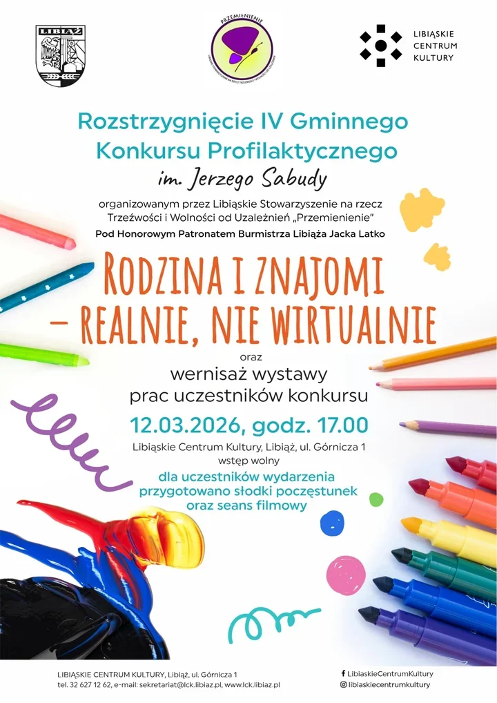 Rodzina i znajomi - finał konkursu profilaktycznego w Libiąskim Centrum Kultury