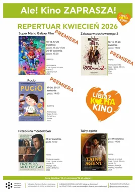 Ale! Kino w Libiążu kusi kwietniem - bilety od 14 zł