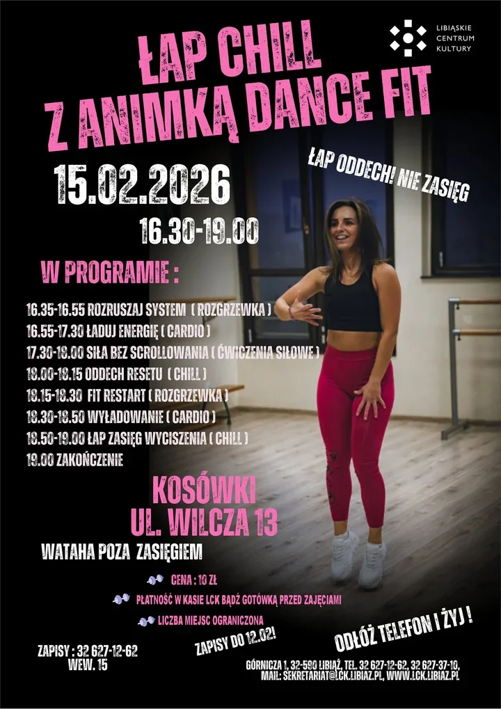 Niedzielny chill z Animką Dance Fit - ruch, oddech i reset w Kosówkach