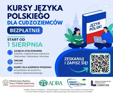 Bezpłatny polski dla cudzoziemców. Od sierpnia także zajęcia online