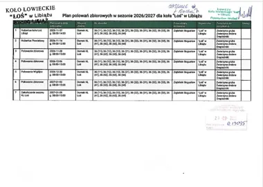 Zbiorowe polowania w okolicach Libiąża. Pierwszy termin już w listopadzie