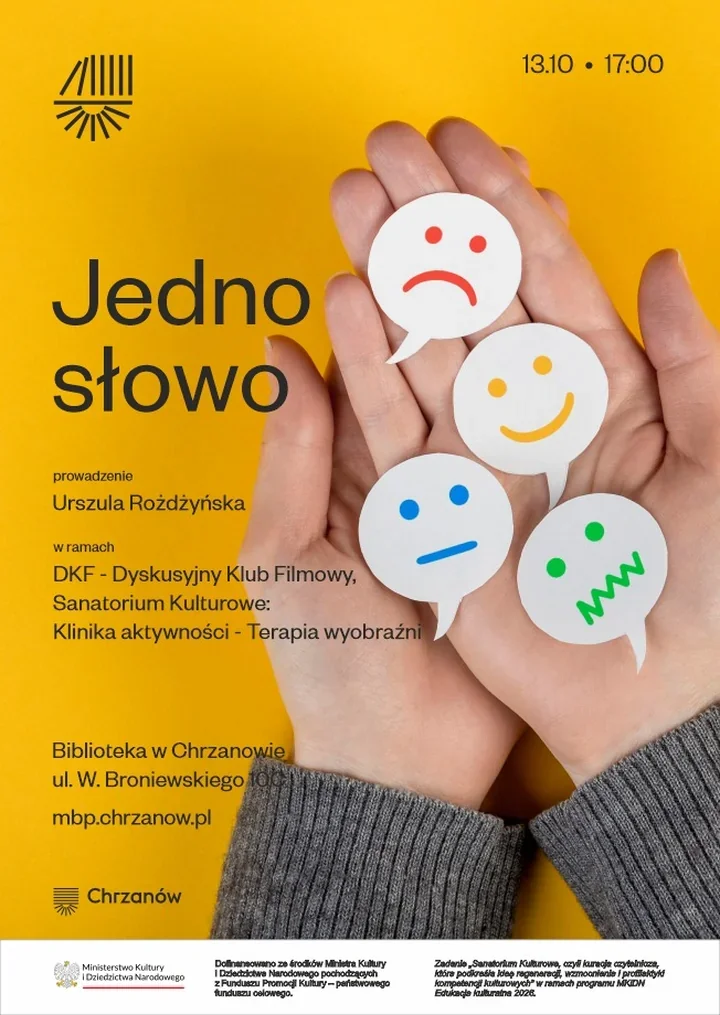 Jedno słowo w Chrzanowie. Filmowy wieczór, który zdejmie maski