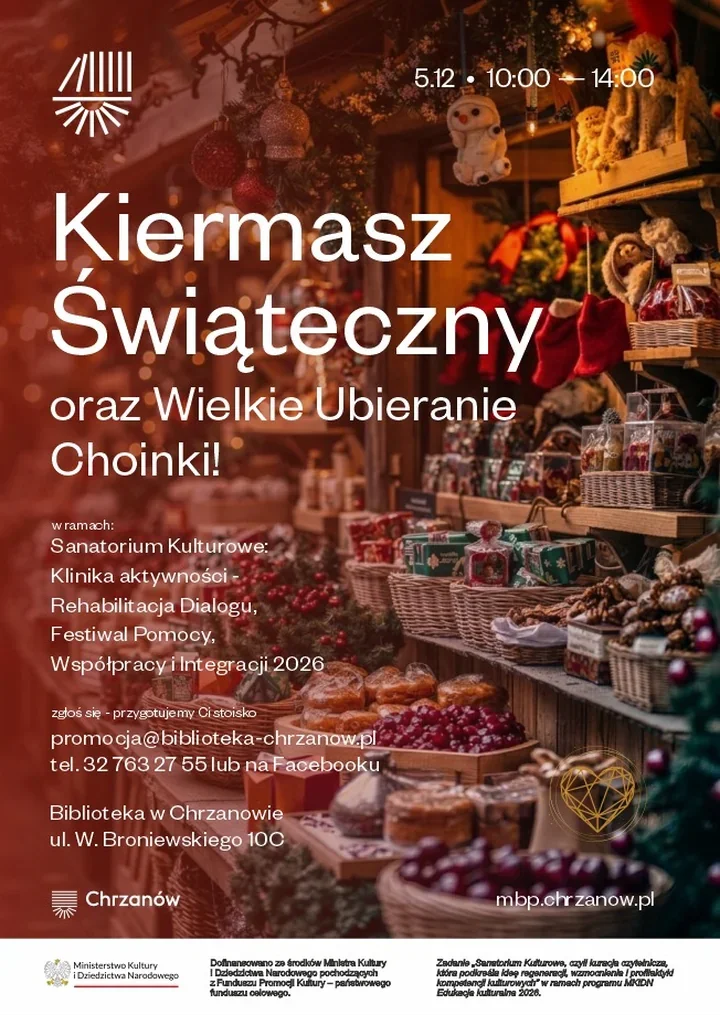 W Chrzanowie święta zaczną się od rękodzieła i choinki