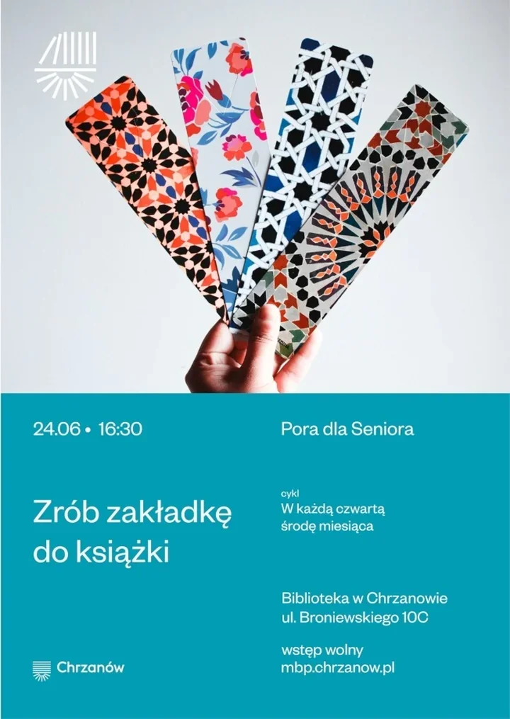 Zakładka z charakterem - seniorzy w Chrzanowie zrobią ją własnymi rękami