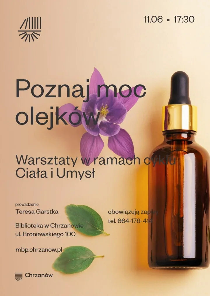 Aromaterapia w Chrzanowie - warsztaty, które pachną spokojem