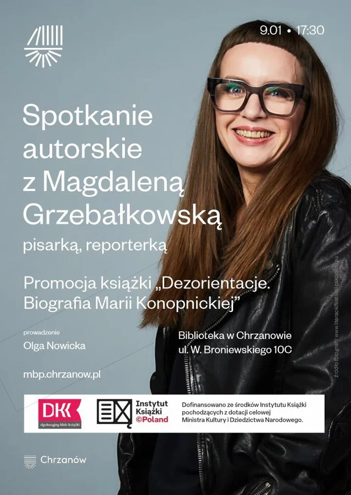 Wieczór z Magdaleną Grzebałkowską - reportaż, historia i rozmowa przy książkach