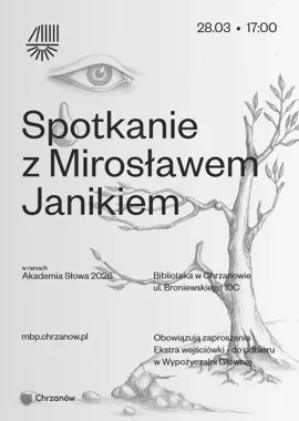 Poezja blisko ludzi - Mirosław Janik odwiedza Akademię Słowa w Wypożyczalni Głównej