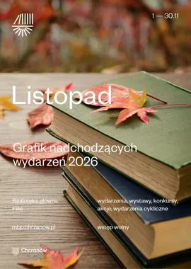 Listopad w bibliotece w Chrzanowie: kino, manga i spotkanie z Marylą Szymiczkową