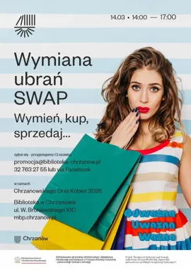Złap swap w Biblio - odśwież garderobę na Chrzanowski Dzień Kobiet 2026.