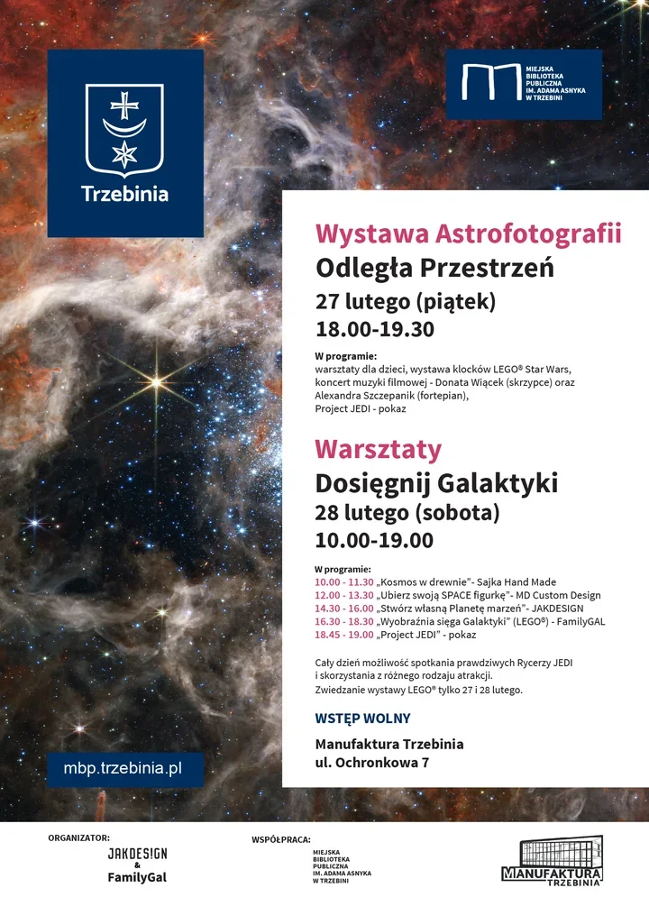 Odległa Przestrzeń w Manufakturze - astro fotografia, muzyka i weekend warsztatów