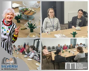 Silversi w bibliotece rozkręcili wiosnę rozmowami i śmiechem
