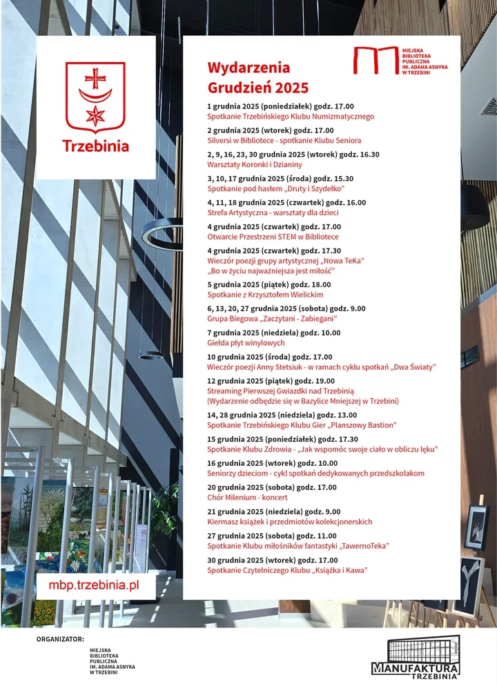 Grudniowe spotkania w Manufakturze - pretekst do wyjścia z domu