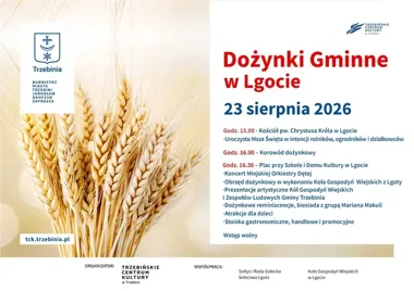 W Lgocie zabrzmią pieśni i orkiestra. Tak będą wyglądać dożynki